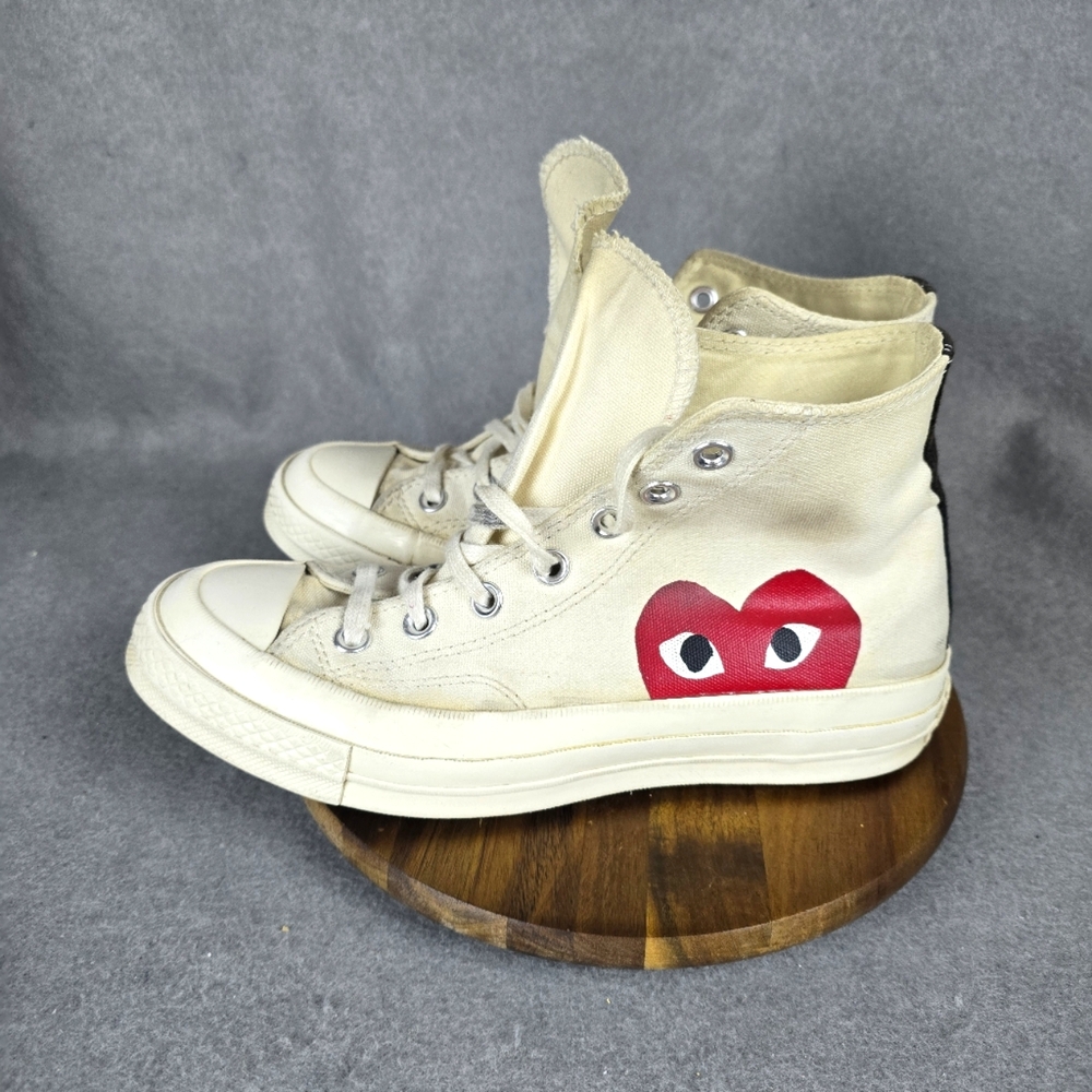 Comme Des Gorcons Play X Chuck Taylor All Star Hi ‘Milk’ Womens Size 8 Mens 6